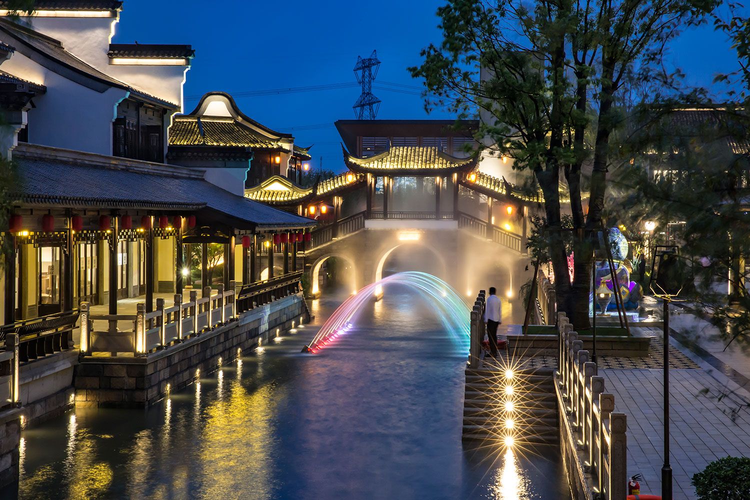 Cali新西塘水街亮化方案