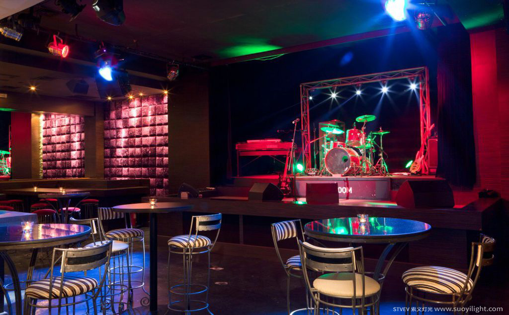 Cali复古型音乐清吧效果图及平面方案